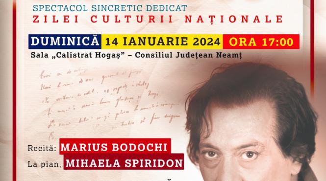 primul eveniment cultural artistic al anului 2024 armonii poetice eternul eminescu
