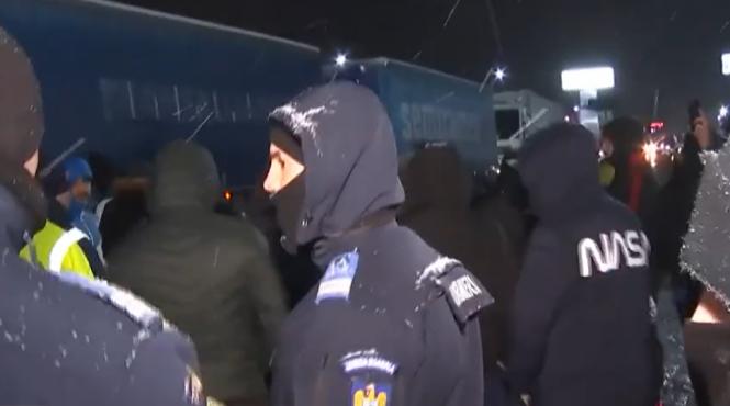 trafic reluat afumati dn2 blocaj protestatari jandarmerie