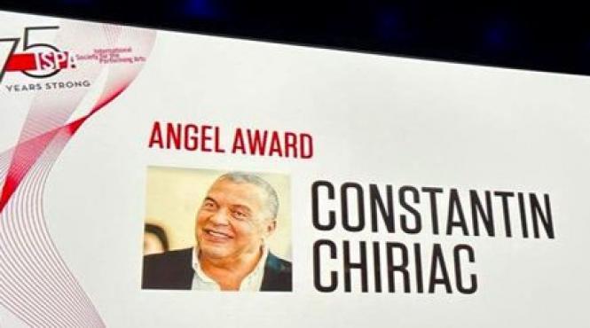 constantin chiriac presedintele festivalului international de teatru de la sibiu a primit premiul ispa angel award 2024