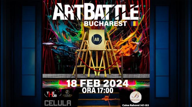 competitia de pictura live art battle bucharest pe 18 februarie la palatul bragadiru