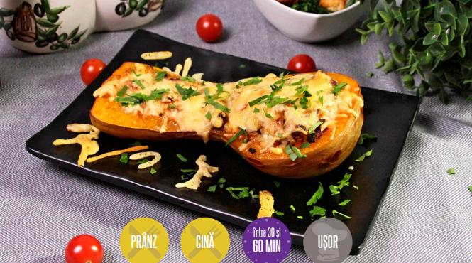 dovleac umplut carne cuptor