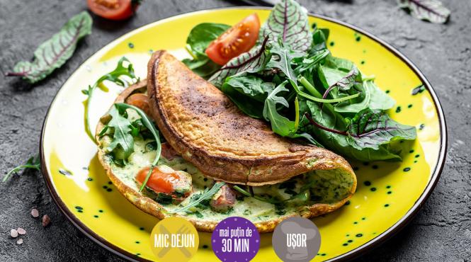 mic dejun martie frittata verdeturi spanac rucola
