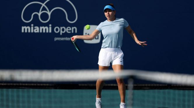 simona halep joaca prim meci scandal dopaj miami open