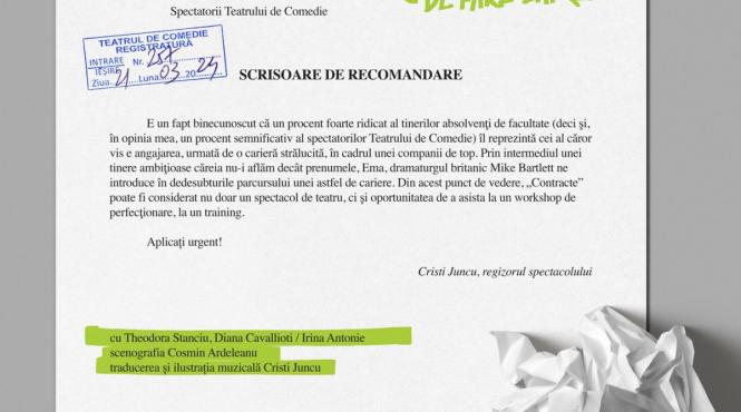 spectacol contracte la teatrul de comedie