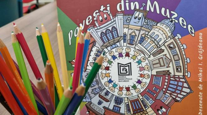 palatul sutu gazduieste lansarea volumului povesti din muzee carte de colorat in benzi desenate