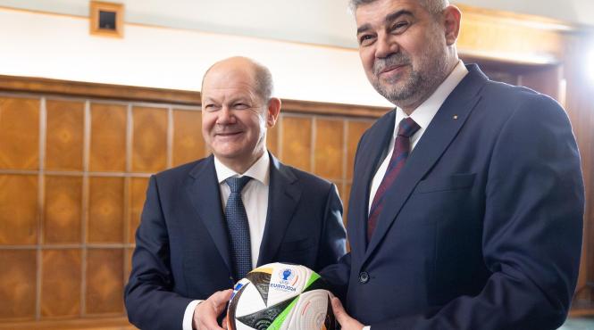 mesaj marcel ciolacu olaf scholz campionat european fotbal germania