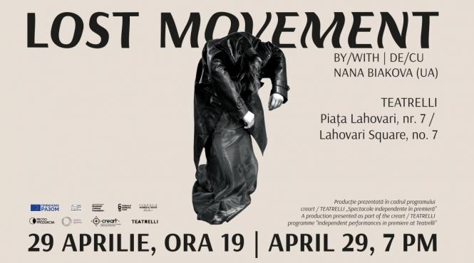 premiera la teatrelli de ziua internationala a dansului lost movement un performance de nana biakova ucraina