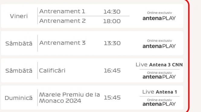 iuliana pepene traieste live experienta formula 1 la marele premiu al principatului monaco difuzat duminica n direct la antena 1 si pe antenaplay de la 15 45