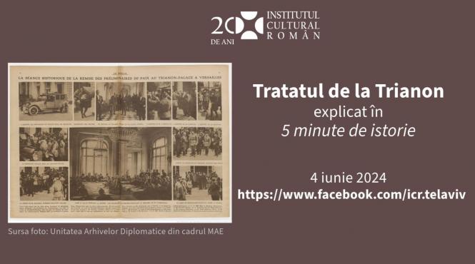 ziua tratatului de la trianon marcata de reprezentantele institutului cultural roman din lume