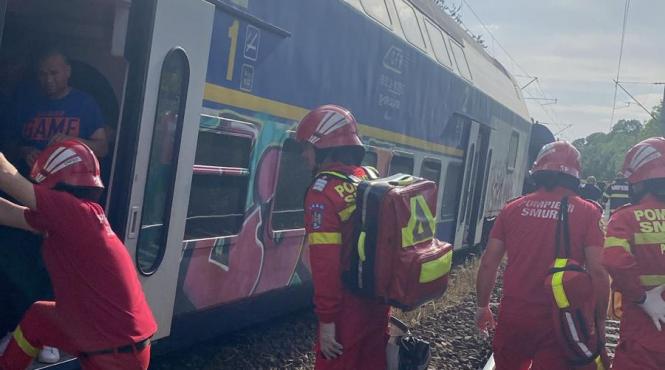 tren calatori deraiat craiova bucuresti nord activat planul rosu interventie
