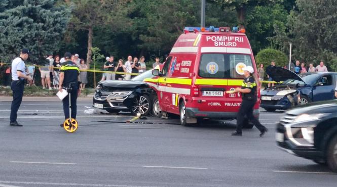 accident ambulanta smurd lovita trei masini 6 victime constanta