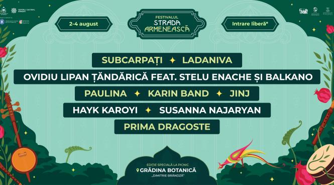 trei zile pline de concerte si activitati la festivalul strada armeneasca in gradina botanica din bucuresti