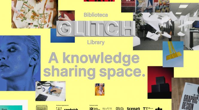 biblioteca glitch spatiu pentru schimbul de idei dintre arta si design