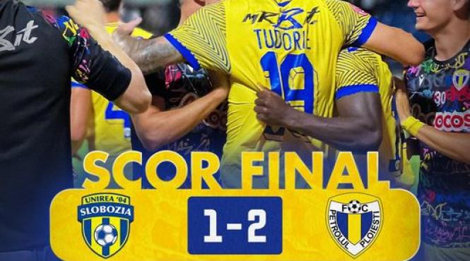 superliga unirea slobozia petrolul ploiesti scor 1 2