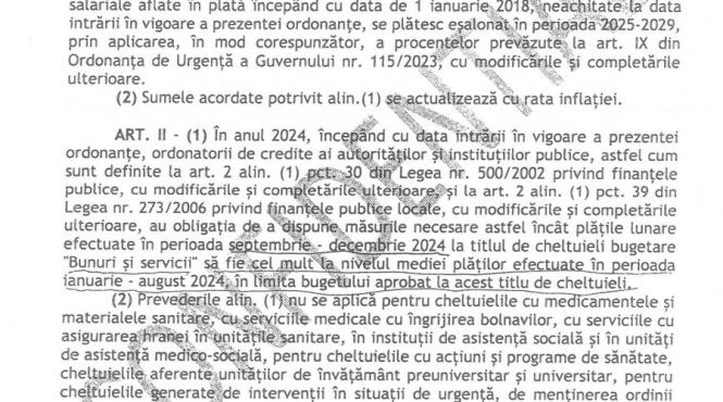 confidential bonusuri bugetari taiate ordonanta asusteritate document