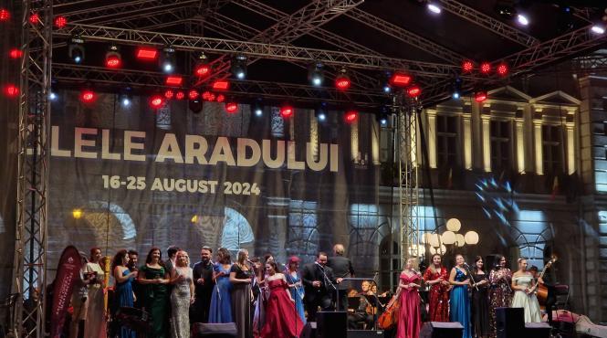 mii de spectatori i au aplaudat pe valentina nafornita ruxandra donose ramon vargas si leontina vaduva in concertul final al international salbek opera masterclass si al zilelor aradului