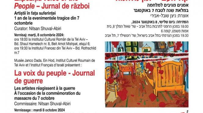 expozitia voice of the people jurnal de razboi la galeria icr tel aviv
