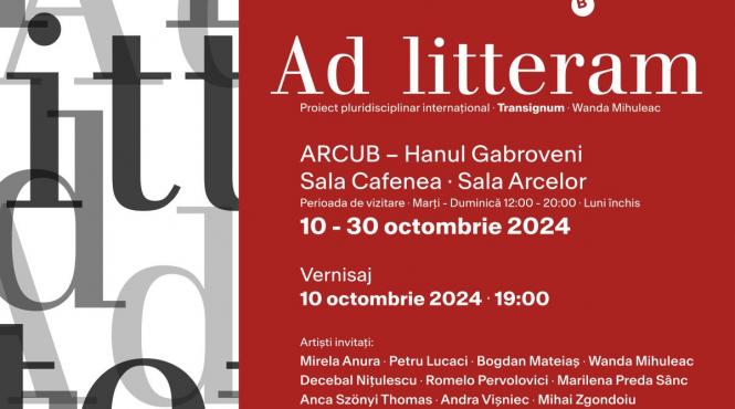 ad litteram proiect pluridisciplinar multilingvistic international transignum wanda mihuleac