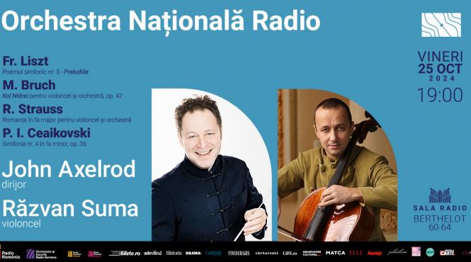 dirijorul american john axelrod concert liszt bruch r strauss ceaikovski la sala radio