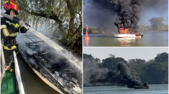 barca incendiu dunare