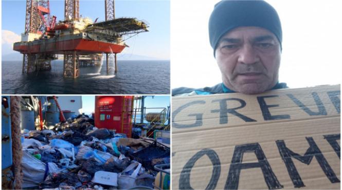 romani abandonati platforma maritima marea neagra fara apa mancare electricitate