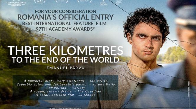 trei kilometri pana la capatul lumii reprezinta romania in cursa pentru premiile academiei americane de film
