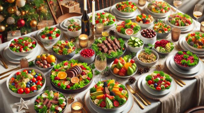 10 salate delicioase pentru masa de craciun