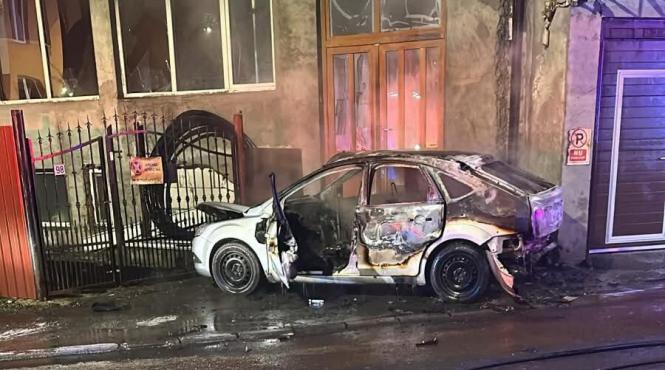 barbat certat sotia incendiat masina cluj napoca