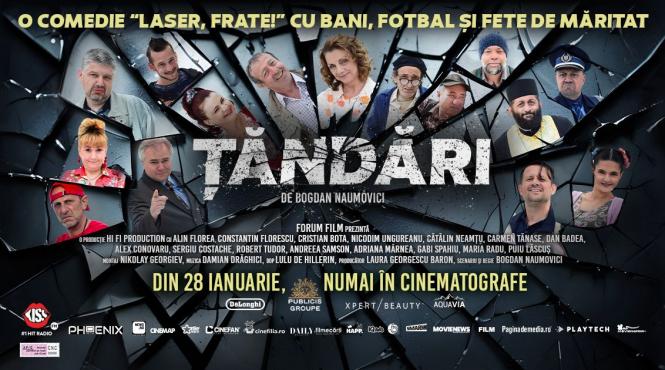 damian draghici a compus coloana sonora pentru filmul tandari din distributia filmului lui bogdan naumovici fac parte cunoscuti actori de comedie