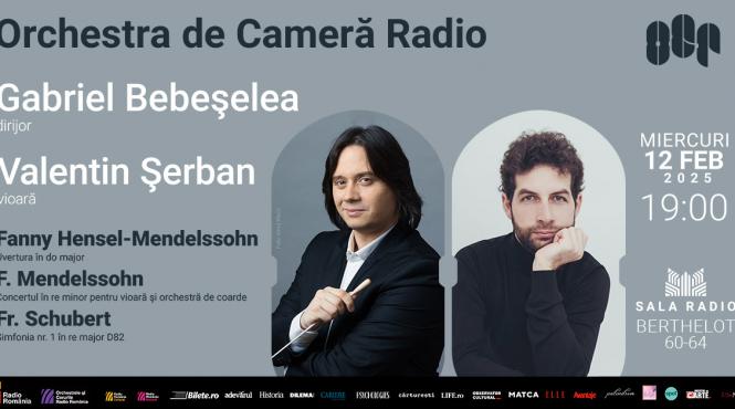 dirijorul gabriel bebeselea si violonistul valentin serban invitati la sala radio