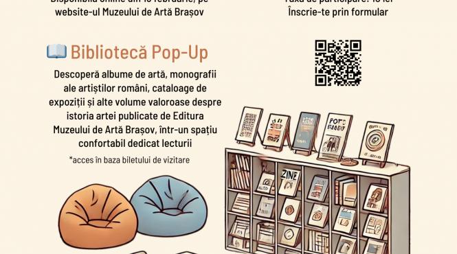workshop creativ de zine biblioteca pop up si expozitie virtuala de ziua nationala a lecturii