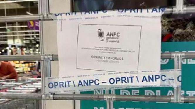 control anpc inchis restaurante carrefour mall baneasa