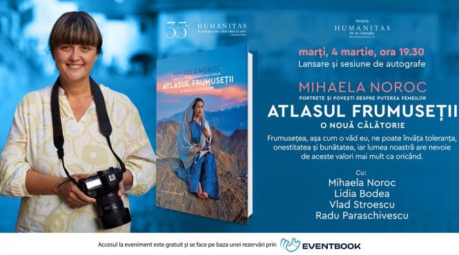 intalnire cu mihaela noroc lansare si sesiune de autografe atlasul frumusetii o noua calatorie portrete si povesti despre puterea femeilor