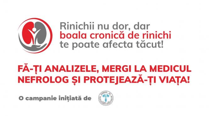 ziua mondiala a rinichiului societatea romana de nefrologie cere continuarea prioritizarii diagnosticului si tratamentului pentru boala cronica de rinichi