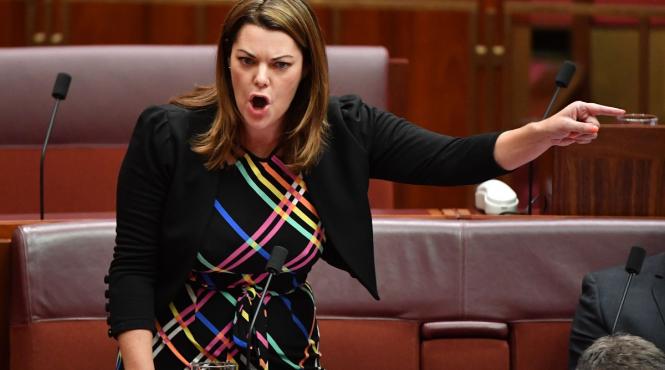 protest inedit senator australian somon parlament