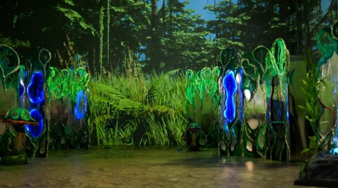 tudor cucu dumitrescu in lampio si grauntele de lumina spectacol imersiv al teatrului stela popescu mina