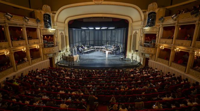 procesul lui eichmann o lectie de istorie si justitie simulare de proces realizata de elevi pe scena operei nationale bucuresti