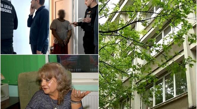 liceu timisoara muncitori plimba prosop printre eleve salon masaj