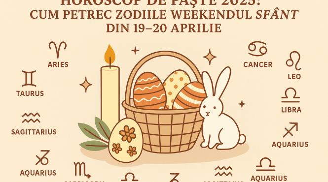 horoscop de paste 2025 cum petrec zodiile weekendul sfant din 19 20 aprilie 2025