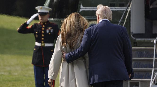 donald trump sotiaa melania cina romantica bordul air force one