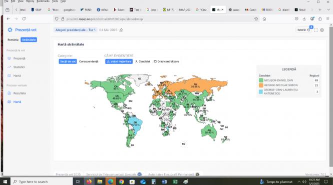 vot diaspora harta mapamond