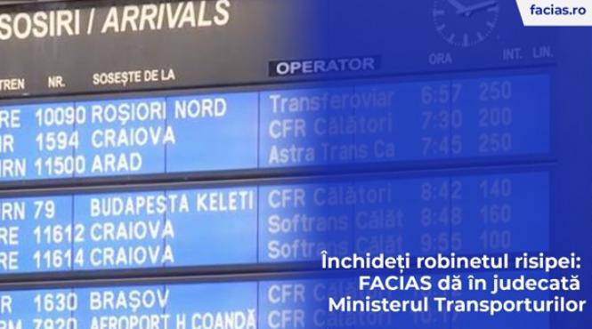 inchideti robinetul risipei facias da in judecata ministerul transporturilor