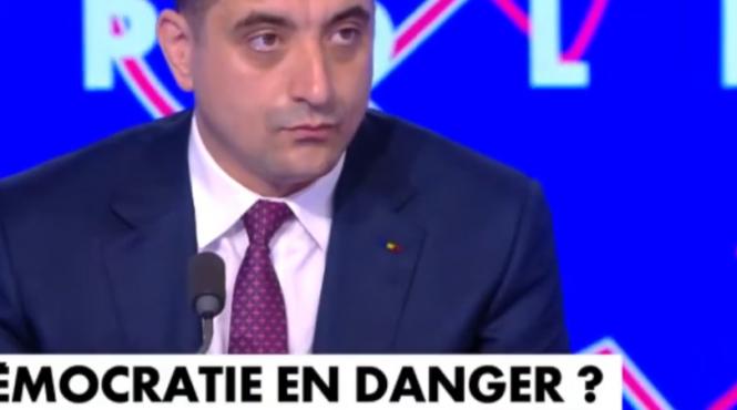 george simion jigneste franta numeste macron dictator iran