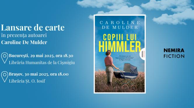 scriitoarea caroline de mulder vine in romania la finalul lunii mai pentru un turneu literar