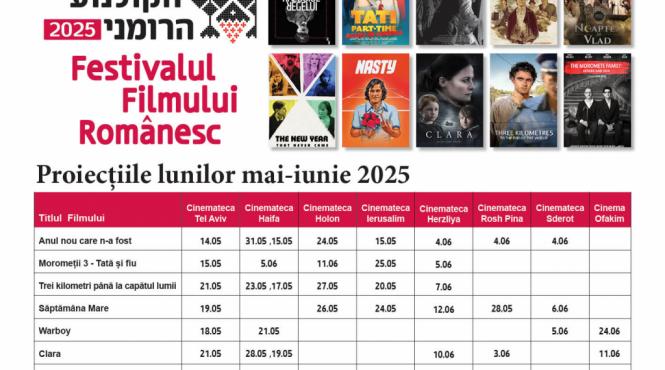 povesti inedite ale istoriei romanilor la festivalul filmului romanesc din israel