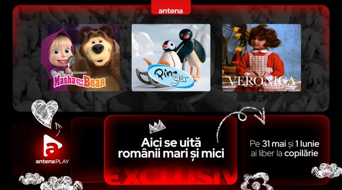 in weekend ul de 1 iunie antenaplay ofera tot continutul dedicat copiilor la liber cele mai frumoase desene animate si filme pentru copii se vad gratuit in antenaplay