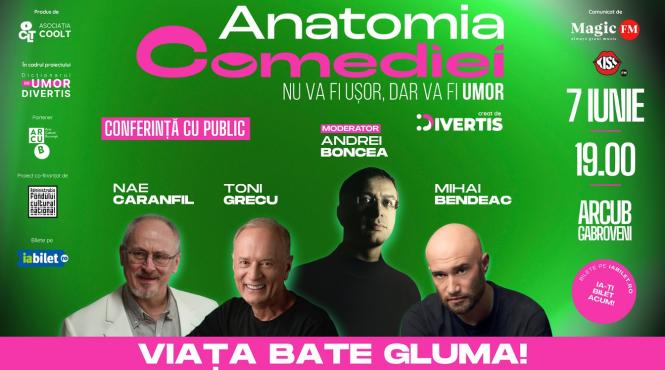 anatomia comediei 2025 trei podcasturi cu public despre evolutia umorului la romani alaturi de grupul legenda divertis