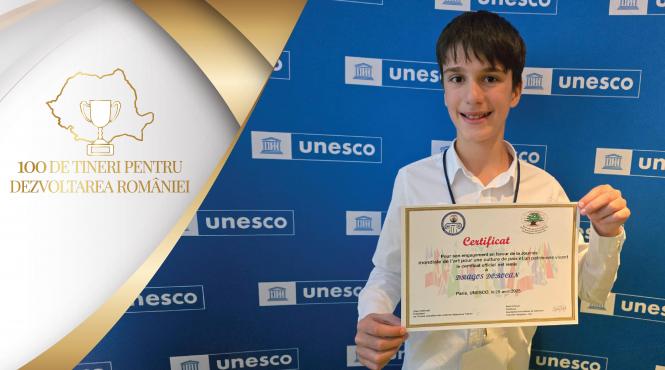 dragos dobocan singurul copil roman cu expozitii la unesco paris dubai si praga inscris in campania 100 de tineri pentru dezvoltarea romaniei a fundatiei dan voiculescu pentru dezvoltarea romaniei