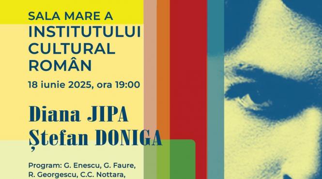 universul enescu evocat intr un recital cameral la icr de violonista diana jipa si pianistul stefan doniga