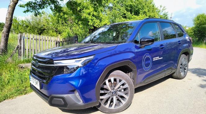 subaru forester hibrid eboxer motor electric tehnologii avansate